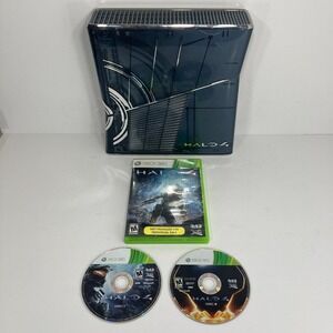 Microsoft Xbox 360 S Halo‎ 4 Limited Edition Console 320GB HDD Model 1439 TESTED